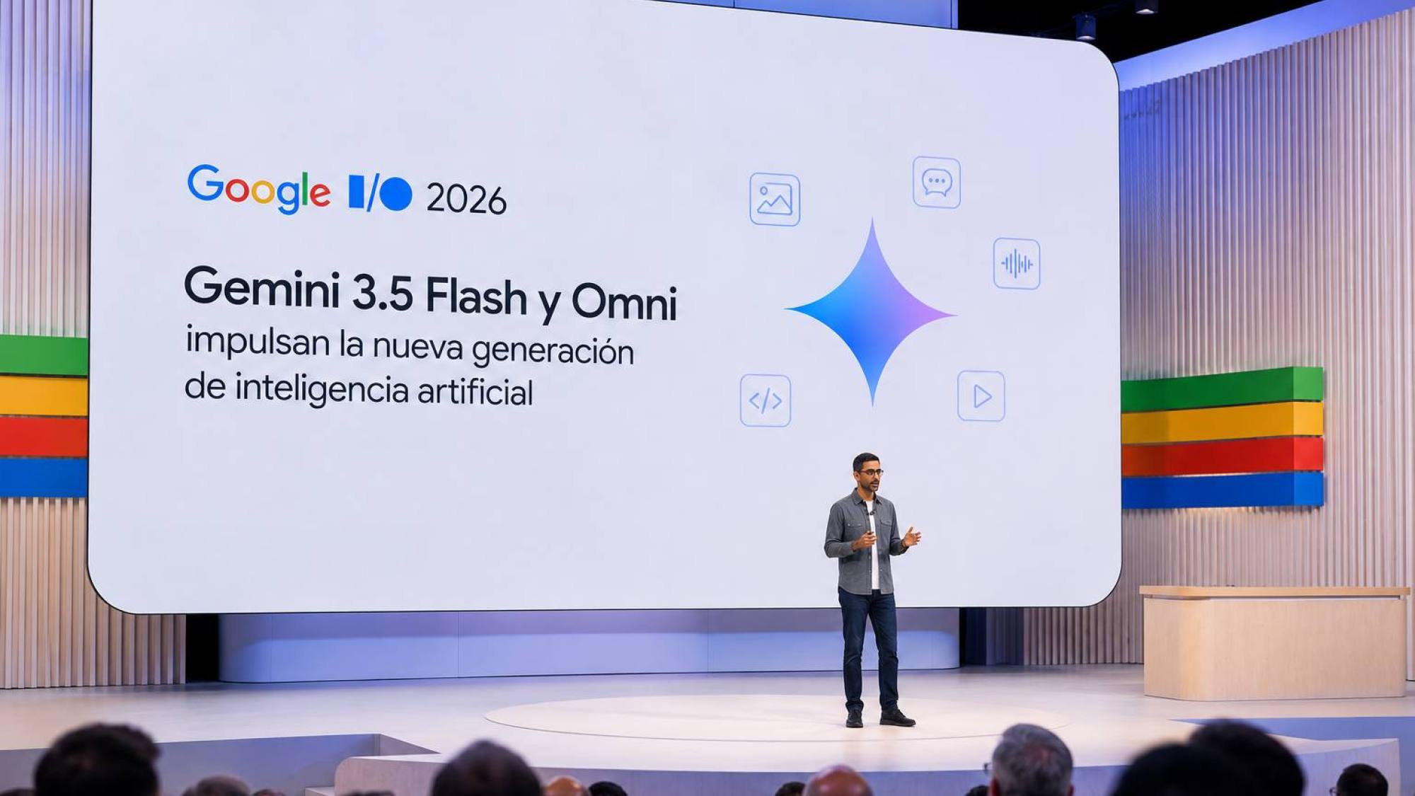 Google I/O 2026: Gemini 3.5 flash y Omni impulsan la nueva generación de inteligencia artificial.
